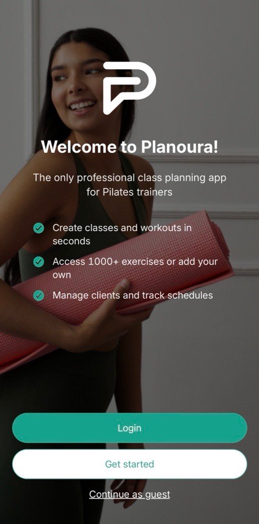 Planoura exercises screen